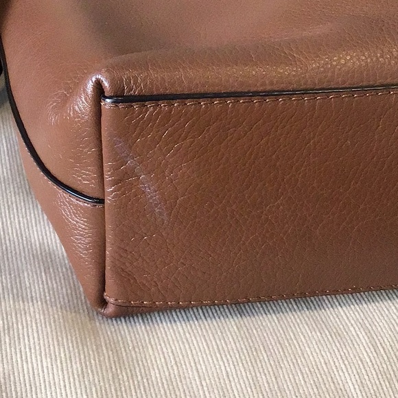 Coach Men's Charles Brown leather messenger crossbody bag with colorblock strap - Picture 12 of 16